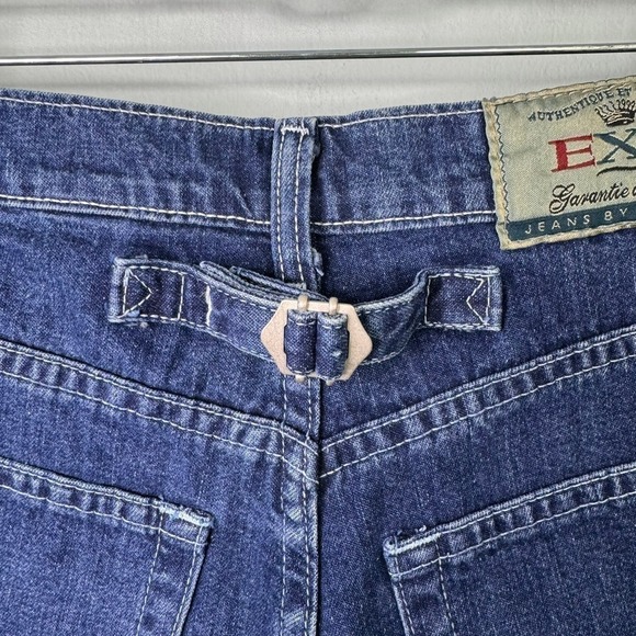 VTG EXP Express Jeans 90s High Waisted Mom Shorts Dark Wash Denim Juniors' 9/10 - Picture 11 of 12